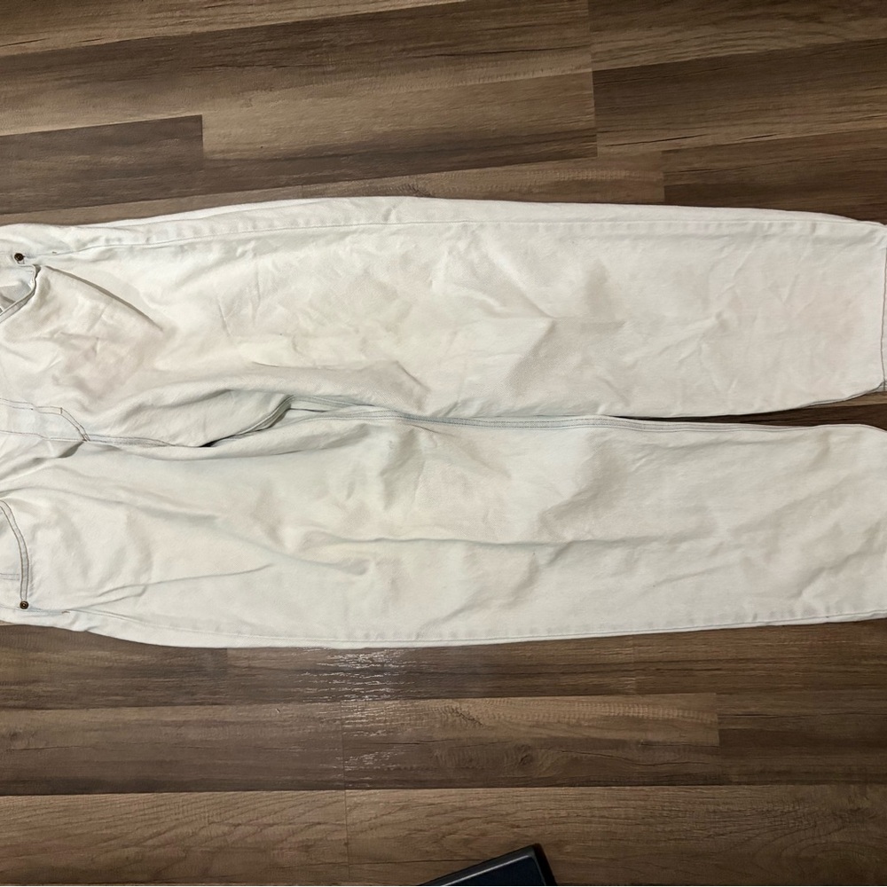 Express Denim Cream Pants
